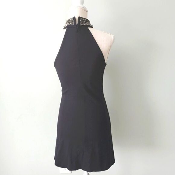 Sanctuary Women's Sleeveless Halter Dress With Clear Embellishments  Size XS - Picture 3 of 6